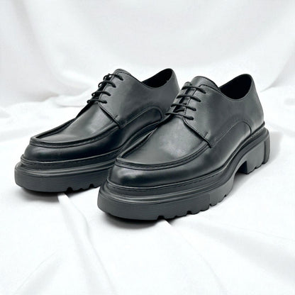 BRAUNFELS: Derby Haut en cuir véritable