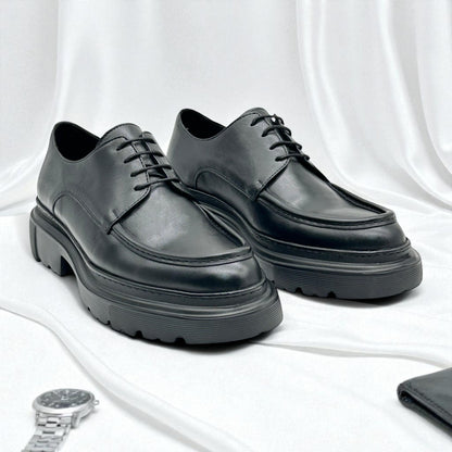 BRAUNFELS: Derby Haut en cuir véritable