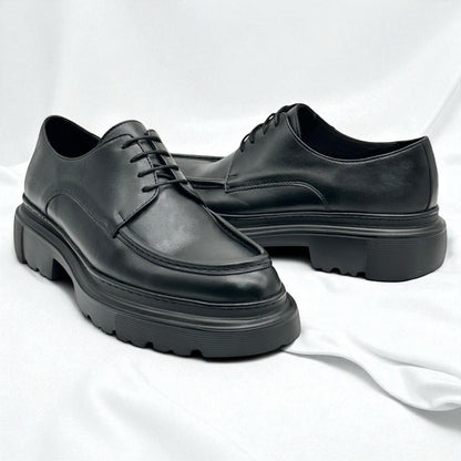 BRAUNFELS: Derby Haut en cuir véritable